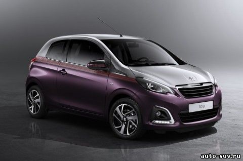 Обновленная модель Peugeot 108, готовится к Женевскому автосалону