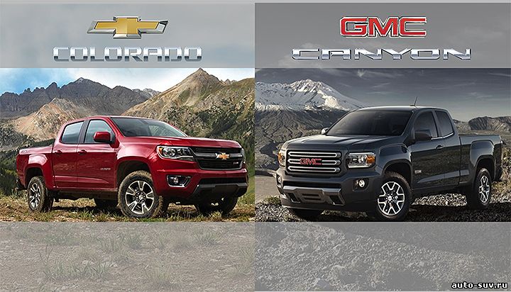 Пикапы близнецы Chevrolet Colorado и GMC Canyon получили лучшие рейтинги в своем классе