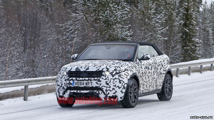 Кабриолет Range Rover Evoque тестируют в Швеции