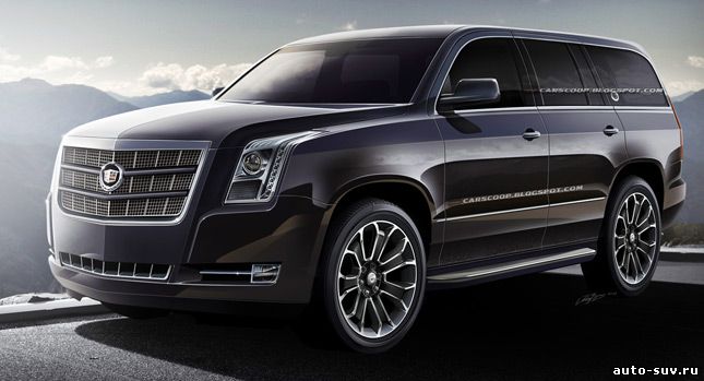 Шпионские снимки Cadillac Escalade 2014 года